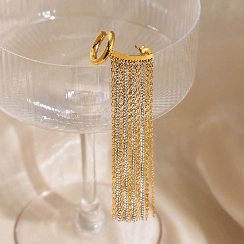 Fringe Cascade Ear Cuff