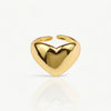 Gold Open Heart Ring - Nahzshop