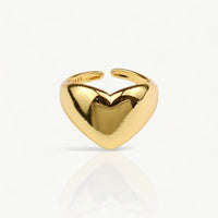 Gold Open Heart Ring - Nahzshop