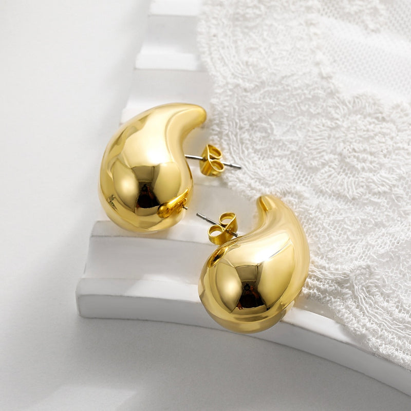 Gold Drop Earrings - Nahzshop