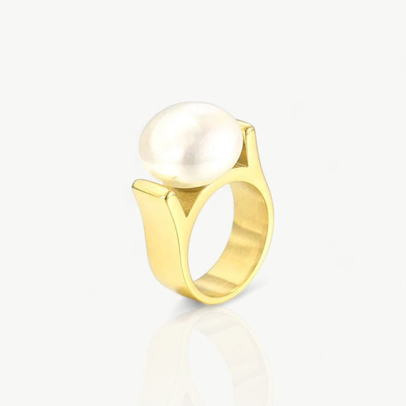 Big Pearl Gold Ring - Nahzshop