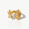 Star and Seashell Ring - nahzshop