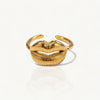 Gold Open Mouth Ring- nahzshop