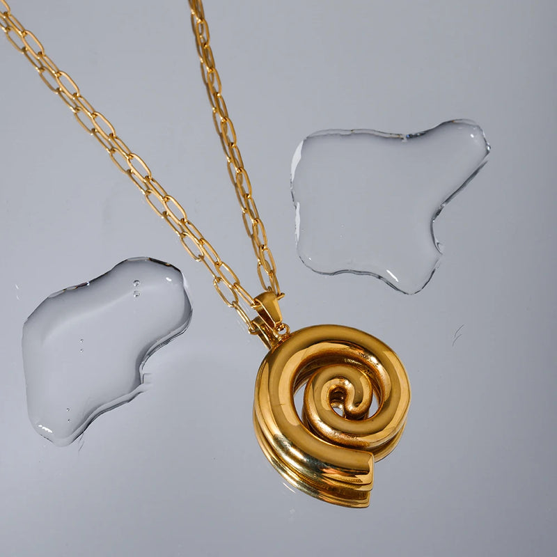 Spiral Pendant Necklace - Nahzshop