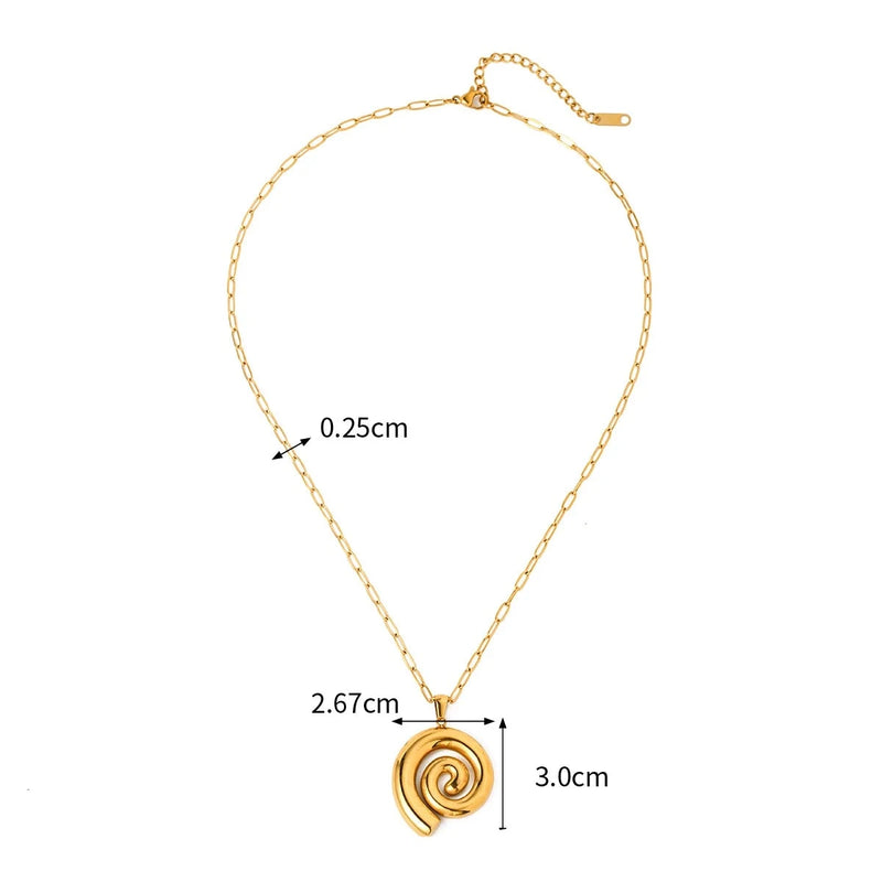 Spiral Pendant Necklace - Nahzshop