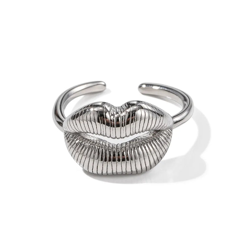 Silver Open Mouth Ring- nahzshop