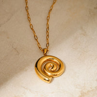 Spiral Pendant Necklace - Nahzshop