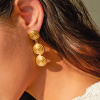 Dangle Circle Earring - Nahzshop