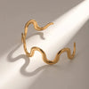 Gold Wave Bracelet- Nahzshop