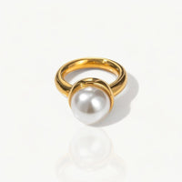 Big Pearl Gold Ring - Nahzshop