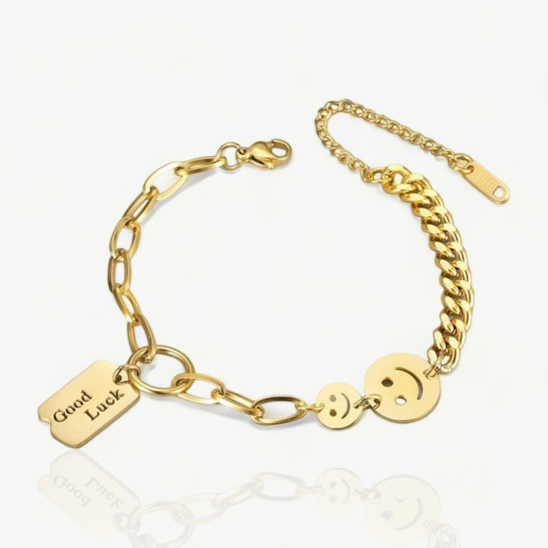 Good Luck Smiley Bracelet - nahzshop