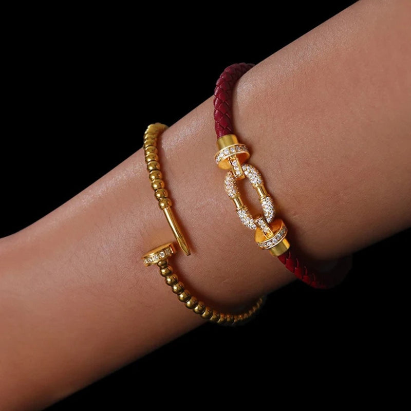 Gold Beads Bracelet - Nahzshop