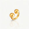 Gold Open Ball Ring - Nahzshop