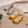 Half Round Ball Earrings - nahzshop