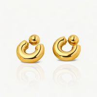 Small Thick Hoop Earrings- Nahzshop