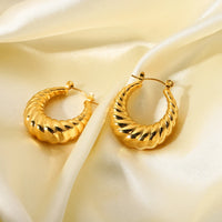 Croissant Hoop Earrings - Nahzshop