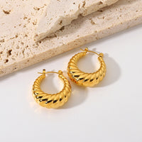 Croissant Hoop Earrings - Nahzshop