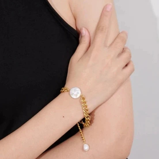 Pearl Chain Bracelet - Nahzshop