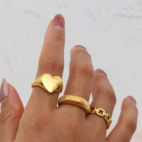 Heart Finger Ring - Nahzshop