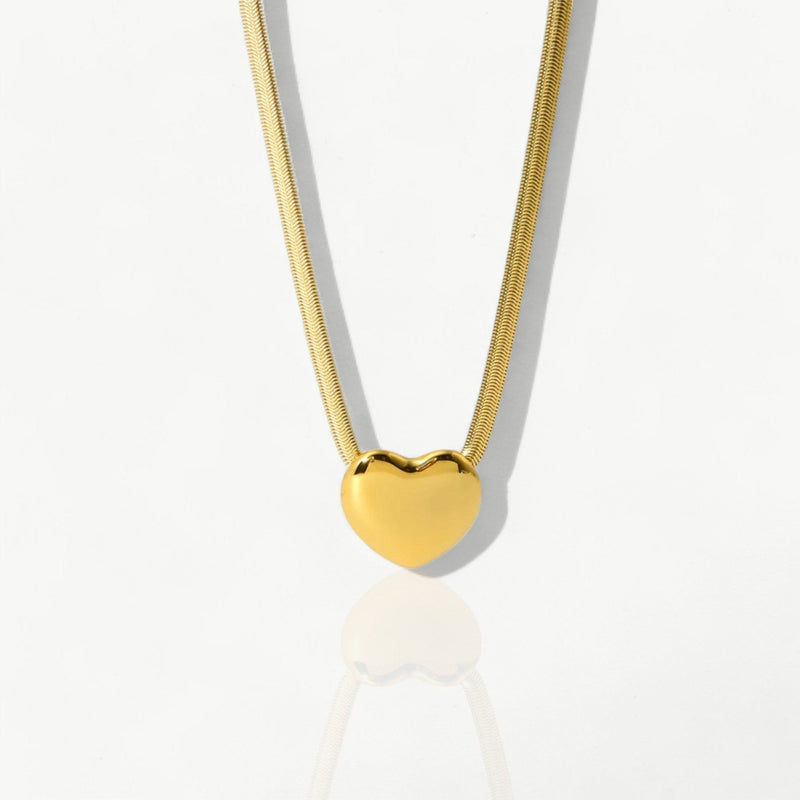 Gold Heart Necklace - Nahzshop