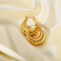 Croissant Hoop Earrings - Nahzshop