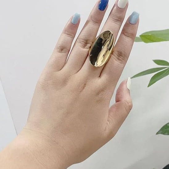 Molten Gold Knuckle Ring - Nahzshop