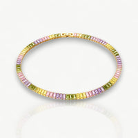 Colorful Cubic Zirconia Chain Necklace