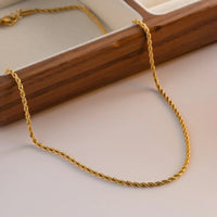 Braided Cord Necklace - Nahzshop