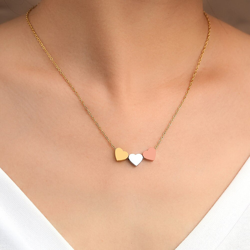 Colorful Hearts Necklace - Nahzshop