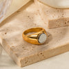 Two-tone Round Ring - Nahzshop