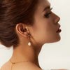 Pearl Chain Earrings - Nahzshop