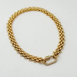 Double Chain Buckle Necklace