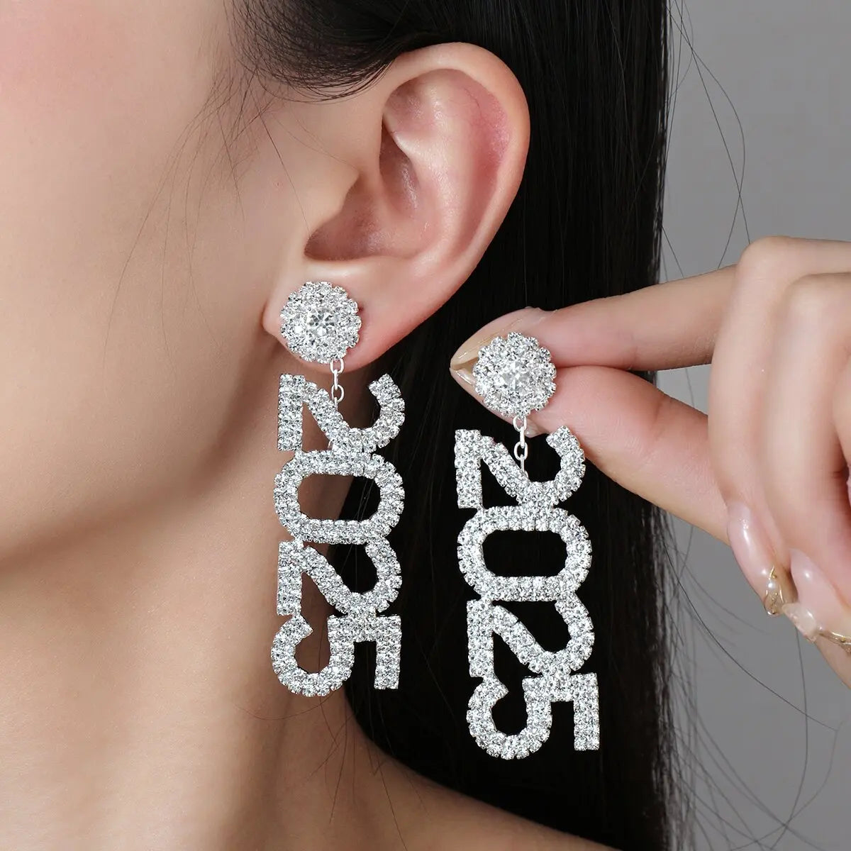 Luxurious Rhinestone 2025 Pendant Earrings - nahzshop