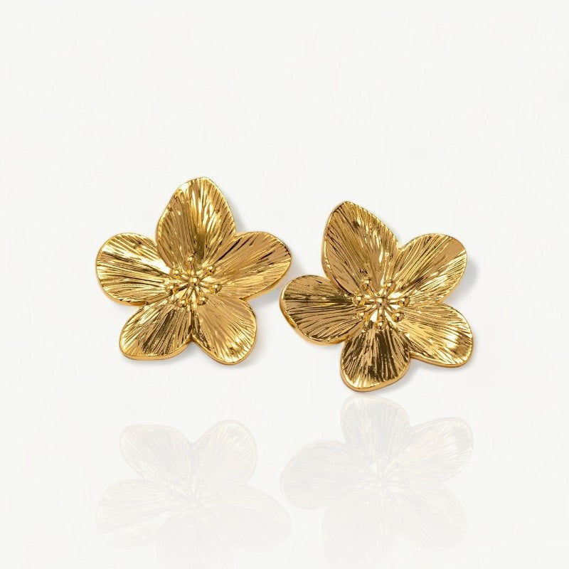 Big Flower Earrings - Nahzshop