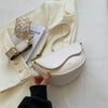 Oval White Sholder Bag - Nahzshop