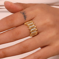 Crystal Gold Ring - Nahzshop