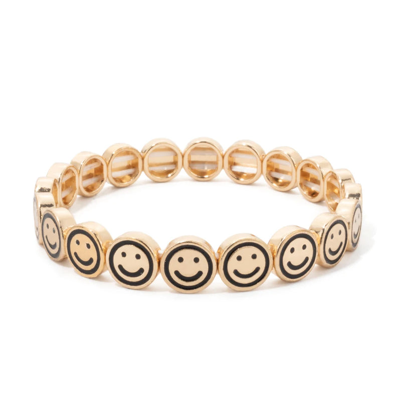 Happy Face Gold Bracelet - nahzshop