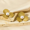 Flower Pearl Earrings- Nahzshop