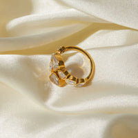 Crystal Hearts Ring - Nahzshop