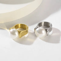 Big Pearl Gold Ring - Nahzshop