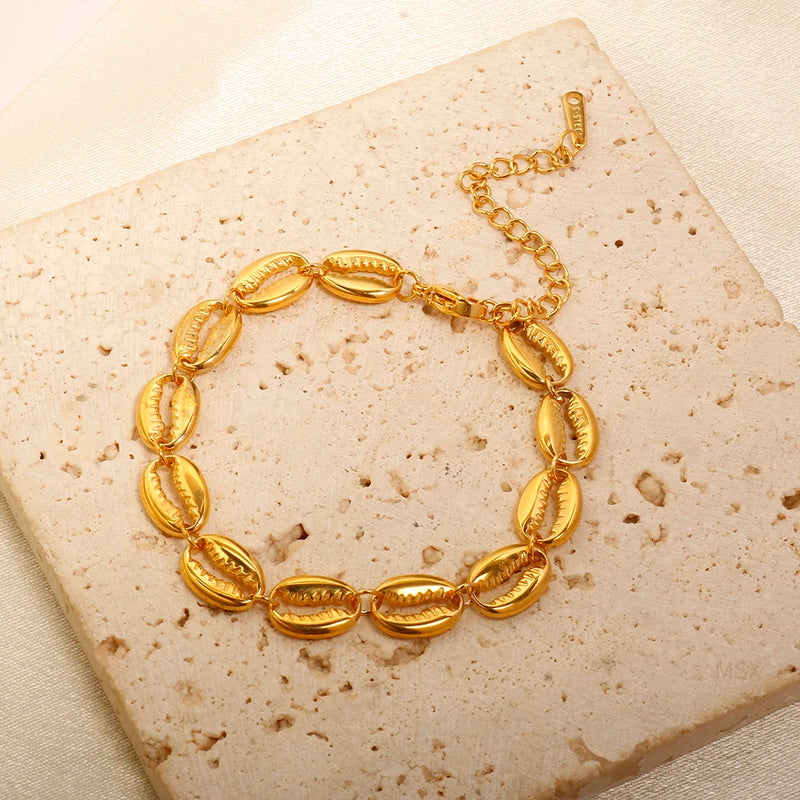 Gold Shell Bracelet - Nahzshop