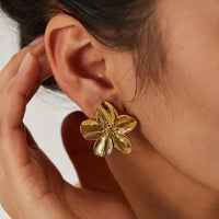 Big Flower Earrings - Nahzshop