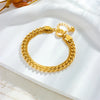 Gold Two Chain Bracelet- Nahzshop