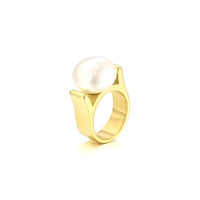 Big Pearl Gold Ring - Nahzshop