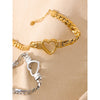 Heart Cuban Chain Bracelet - nahzshop