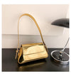 Metallic Flap Baguette Bag- Nahzshop