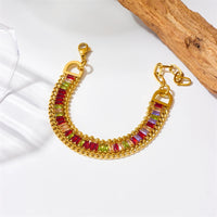 Colored Zirconia Multilayer Bracelet- Nahzshop