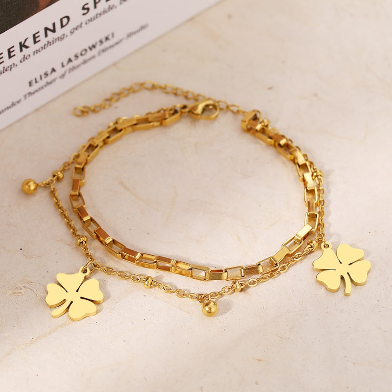 Leaf Clover Bracelet - Nahzshop