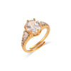 Oval Shaped Zirconia Ring - Nahzshop