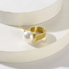 Big Pearl Gold Ring - Nahzshop